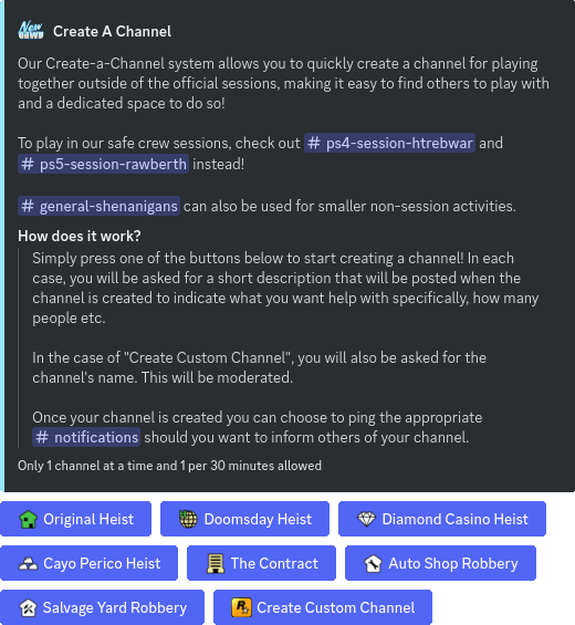 create custom channel